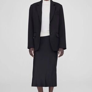 ANINE BING BAR SILK SKIRT BLACK NEVER WORN